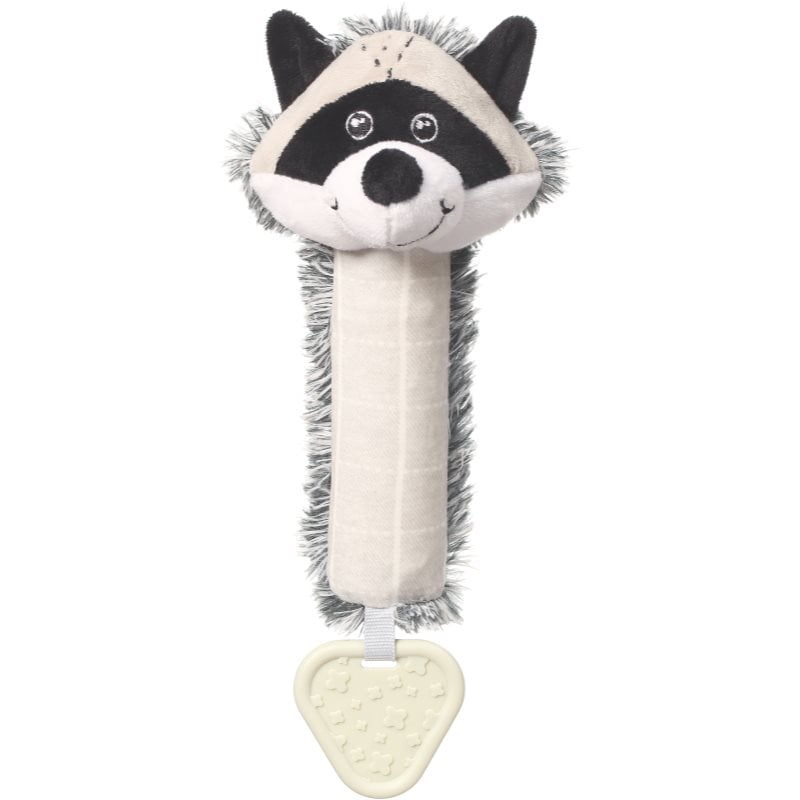 BabyOno Squeaky Toy with Teether писукаща играчка с гризалка Racoon Rocky