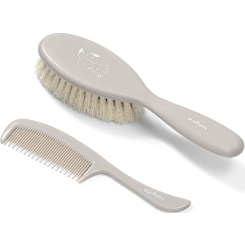 BabyOno Take Care Hairbrush and Comb комплект за деца от раждането им Gray