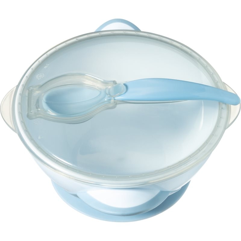 BabyOno Be Active Suction Bowl with Spoon комплект за хранене за деца Blue 6 m+ - За деца - Сравни цени от 1 магазин с безплатна доставка