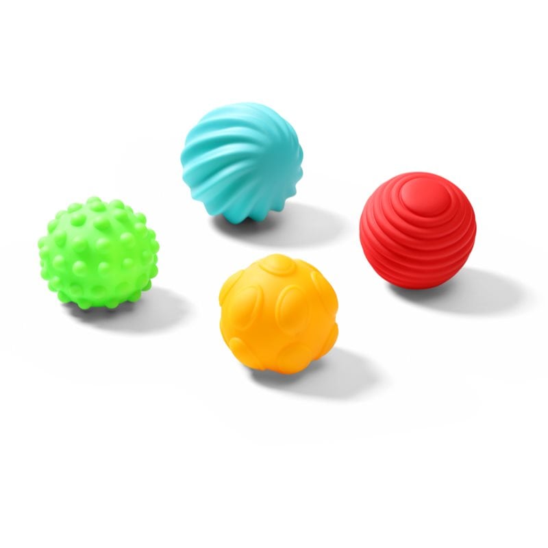 BabyOno Have Fun Sensory Balls меки сензорни топчета 6 m+