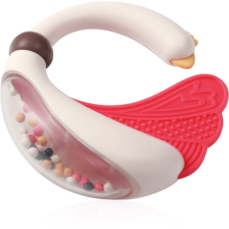 BabyOno Rattle With Teether 3m+ дрънкалка с гризалка Swan - За деца - Сравни цени от 1 магазин с безплатна доставка