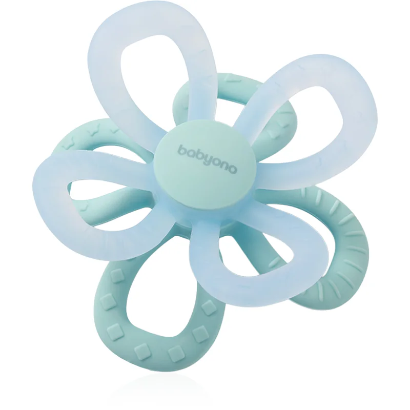 BabyOno Silicone Teether Flower гризалка Blue - За деца - Сравни цени от 1 магазин с безплатна доставка