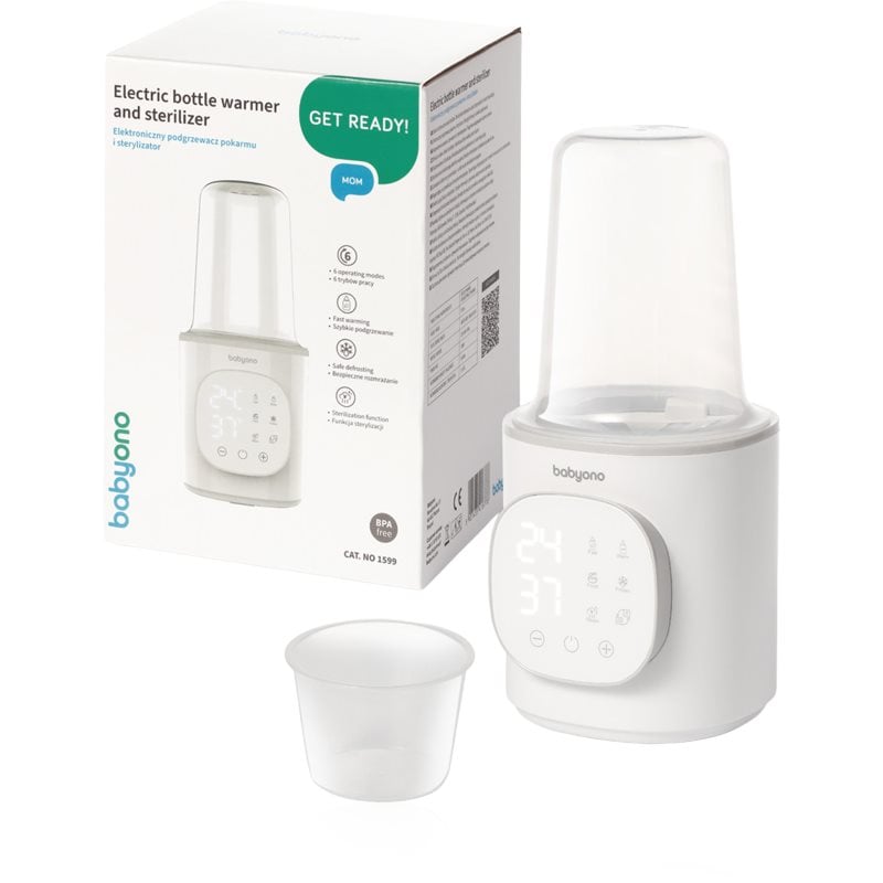 BabyOno Electric Bottle Warmer and Sterilizer Многофункционален нагревател за бебешки бутилки