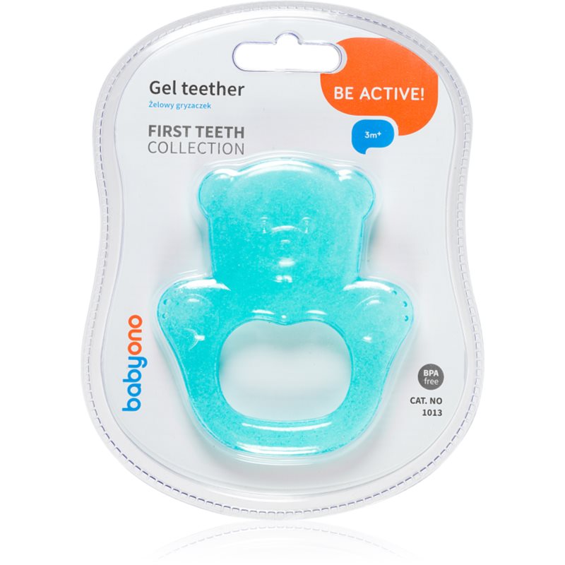 BabyOno Be Active Gel Teether гризалка Turquoise Bear - За деца - Сравни цени от 1 магазин с безплатна доставка