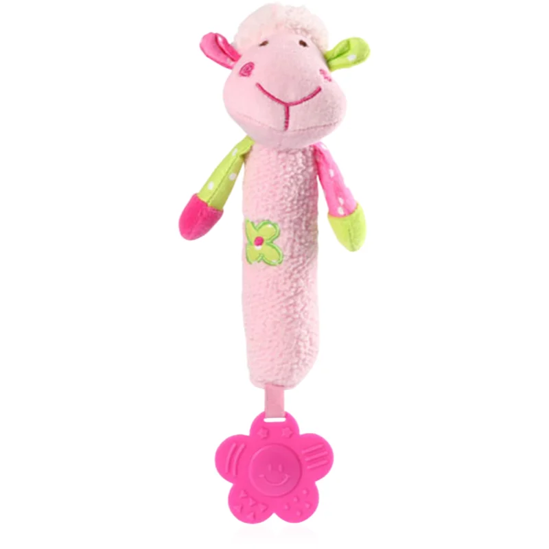 BabyOno Squeaky Toy Sweet Lambie писукаща играчка с гризалка Pink - За деца - Сравни цени от 1 магазин с безплатна доставка