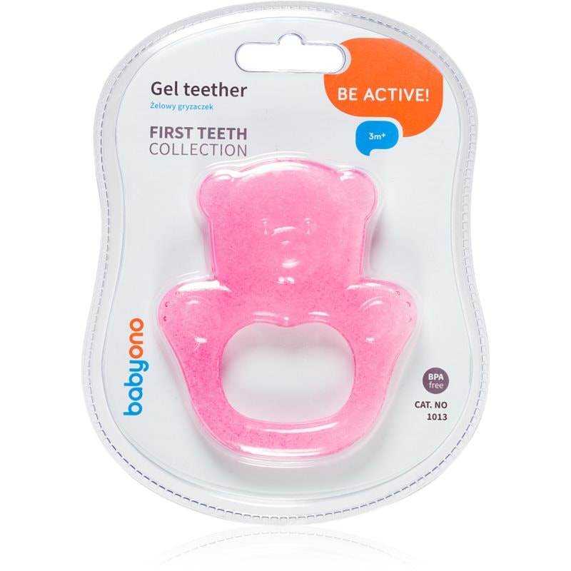 BabyOno Be Active Gel Teether гризалка Pink Bear - За деца - Сравни цени от 1 магазин с безплатна доставка