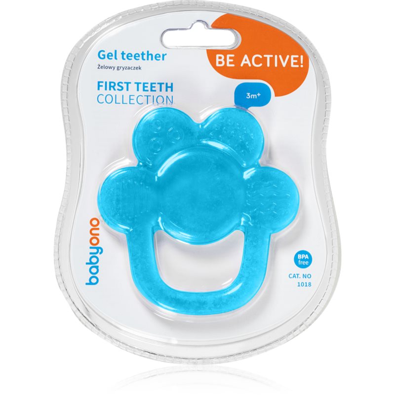 BabyOno Be Active Gel Teether гризалка Flower Blue - За деца - Сравни цени от 1 магазин с безплатна доставка