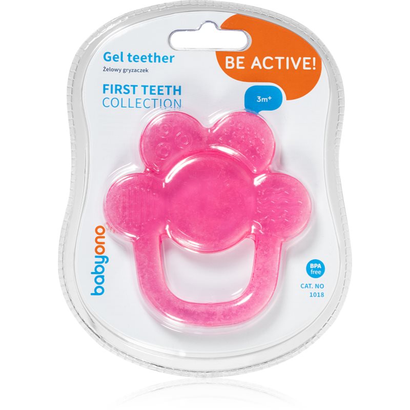 BabyOno Be Active Gel Teether гризалка Pink Flower - За деца - Сравни цени от 1 магазин с безплатна доставка
