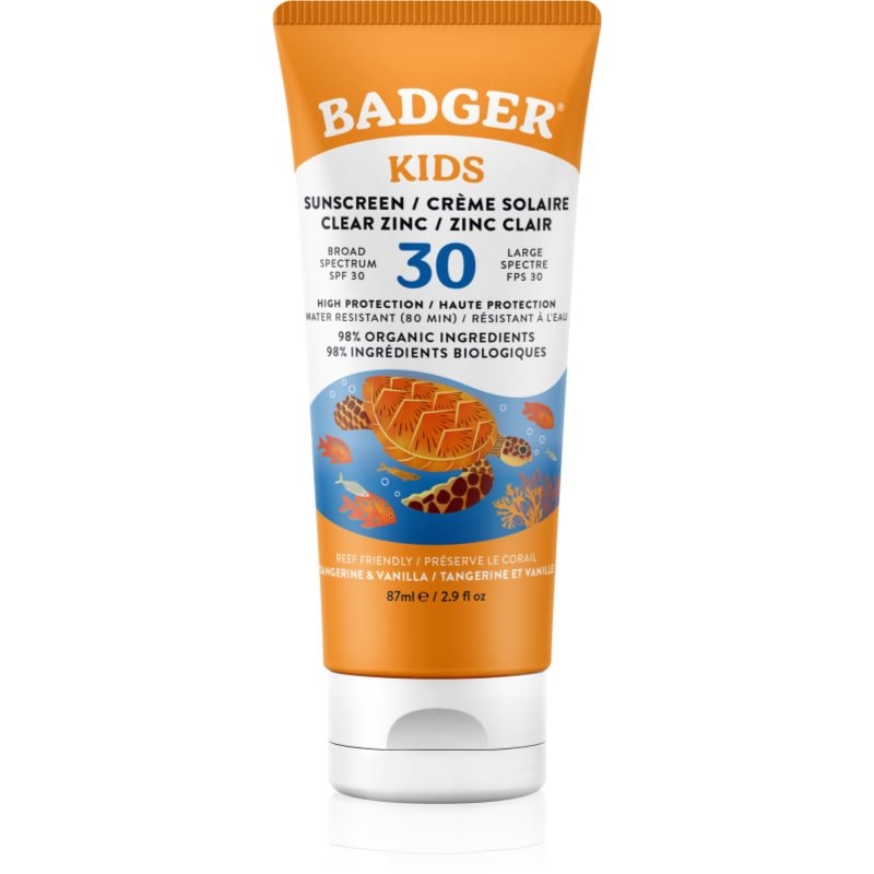 Badger Sun детски крем за слънчеви бани SPF 30 - Грижа за тяло - Сравни цени от 1 магазин с безплатна доставка