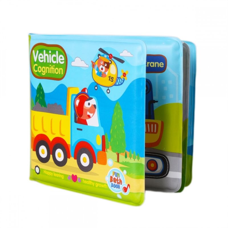 Bam-Bam Bath Book книжка за вода 6m+ Vehicle