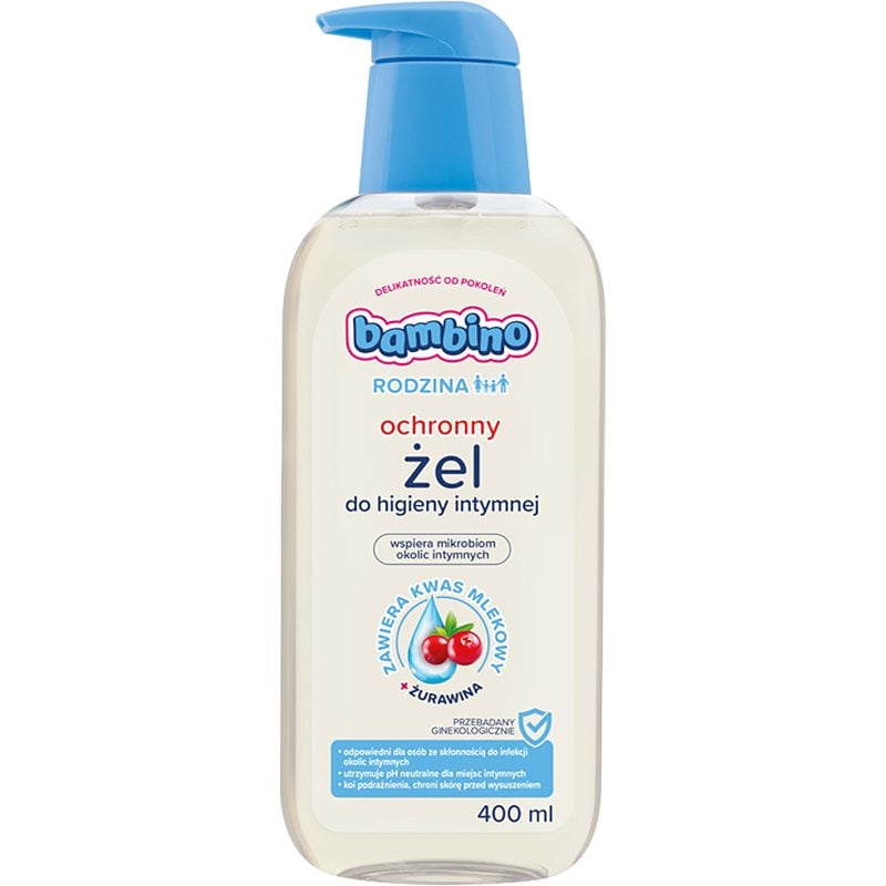 Bambino Family Protective Intimate Hygiene Gel гел за интимна хигиена Cranberry