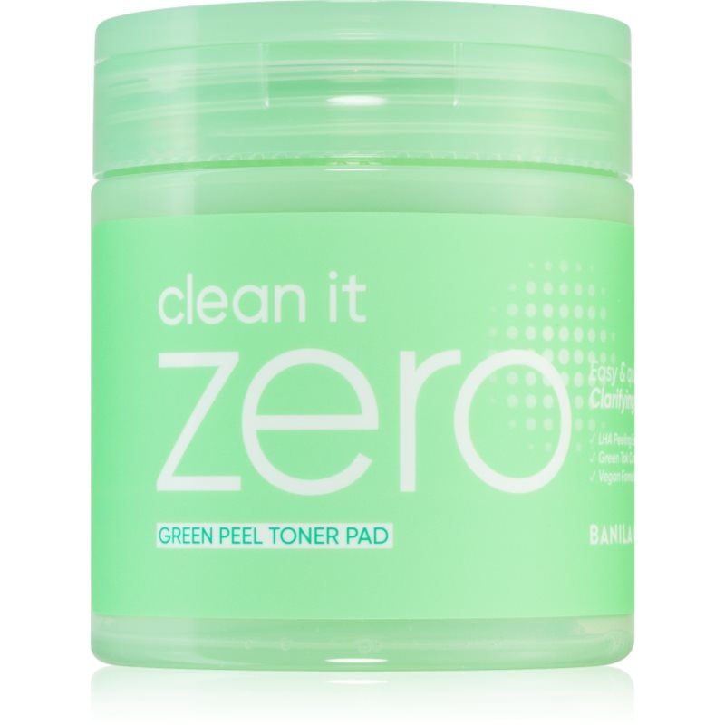 Banila Co. clean it zero Green Peel Toner Pad ексфолиращи тампони за лице за мазна и проблемна кожа - Грижа за лице - Сравни цени от 1 магазин с безплатна доставка