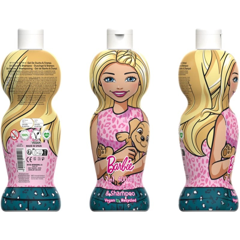 Barbie 2in1 нежен душ гел и шампоан за деца - Грижа за коса - Сравни цени от 1 магазин с безплатна доставка