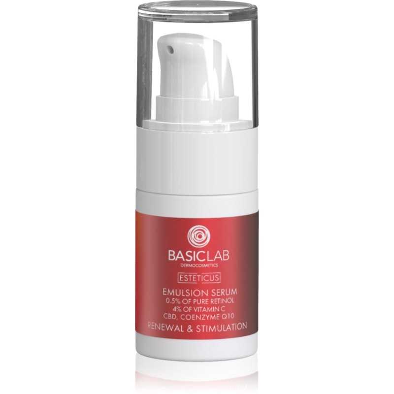BasicLab Dermocosmetics Esteticus стимулиращ серум за възстановяване стегнатостта на кожата 0.5% Pure Retinol - Грижа за лице - Сравни цени от 1 магазин с безплатна доставка