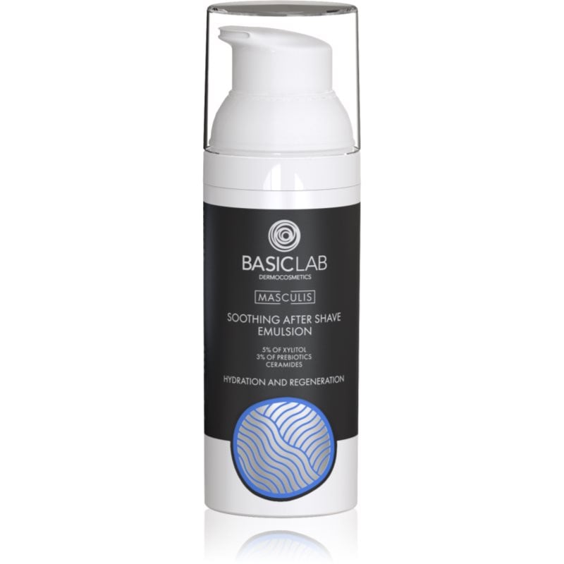 BasicLab Dermocosmetics Masculis Успокояваща емулсия след бръснене