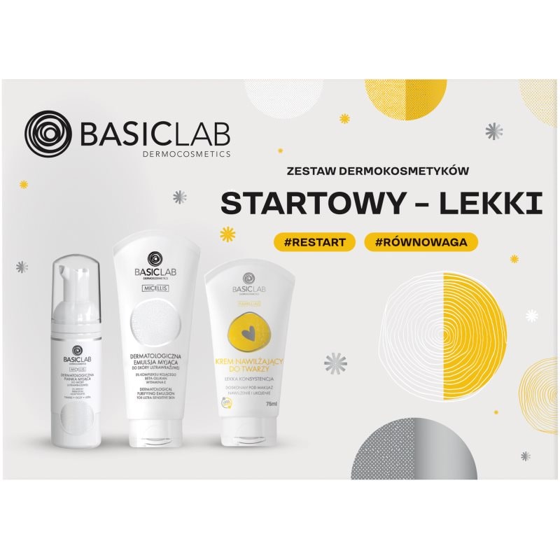 BasicLab BasicLab Dermocosmetics Light Basic подаръчен комплект за чувствителна кожа на лицето - Унисекс парфюм - Сравни цени от 1 магазин с безплатна доставка
