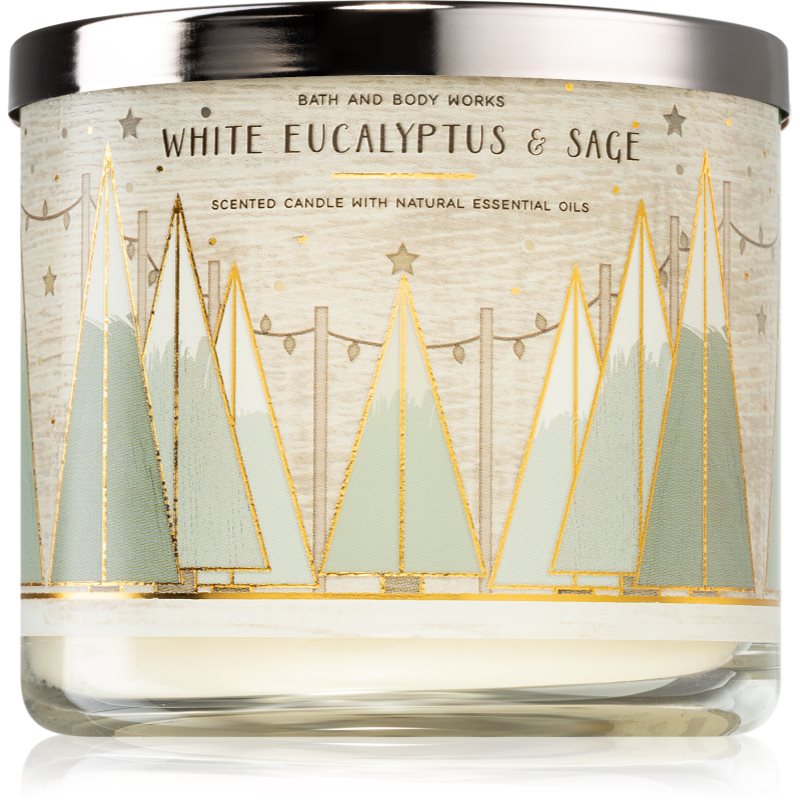 Bath & Body Works White Eucalyptus & Sage ароматна свещ 411 гр. - Аромат - Сравни цени от 1 магазин с безплатна доставка