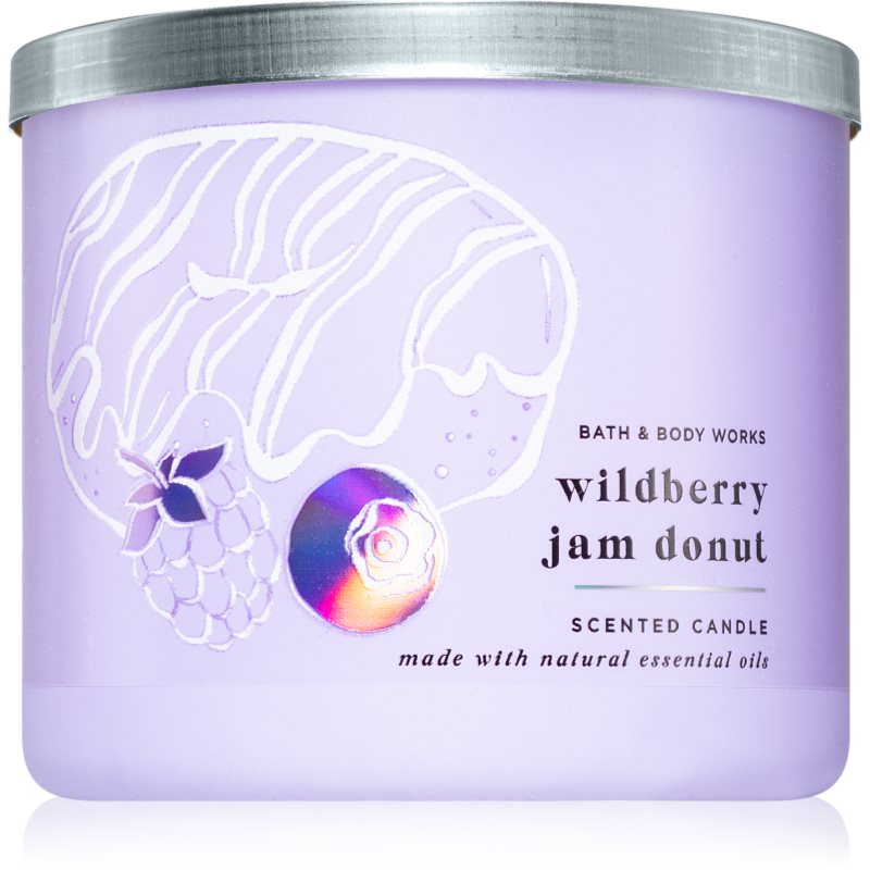 Bath & Body Works Bath & Body Works Wildberry Jam Donut ароматна свещ 411 гр. - Унисекс парфюм 411мл - Сравни цени от 1 магазин с безплатна доставка
