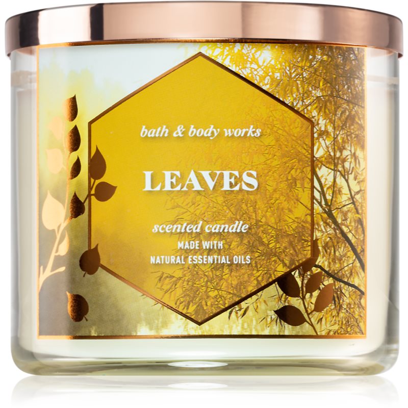Bath & Body Works Leaves ароматна свещ 411 гр. - Аромат - Сравни цени от 1 магазин с безплатна доставка
