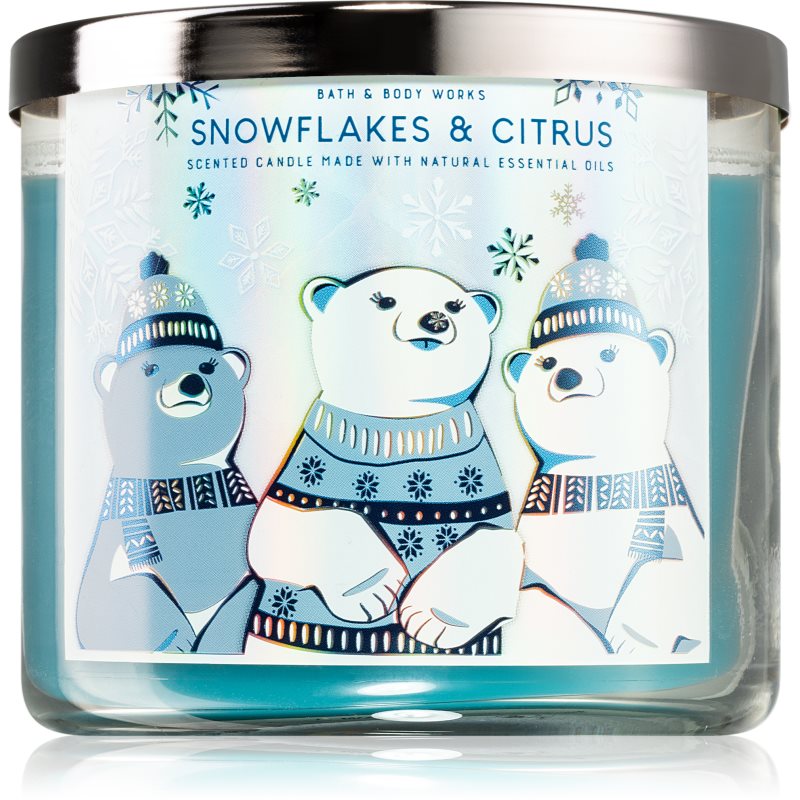 Bath & Body Works Snowflakes & Citrus ароматна свещ I. 411 гр. - Аромат - Сравни цени от 1 магазин с безплатна доставка