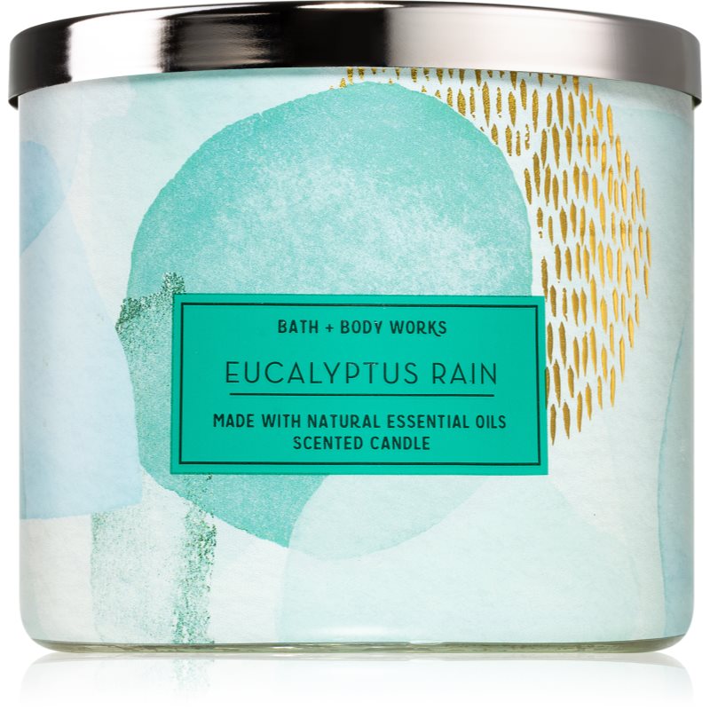 Bath & Body Works Eucalyptus Rain свещ III. 411 гр. - Аромат - Сравни цени от 1 магазин с безплатна доставка
