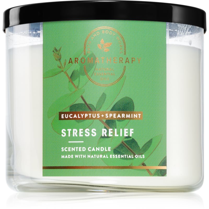 Bath & Body Works Stress Relief Eucalyptus & Spearmint ароматна свещ Stress Relief 411 гр. - Аромат - Сравни цени от 1 магазин с безплатна доставка