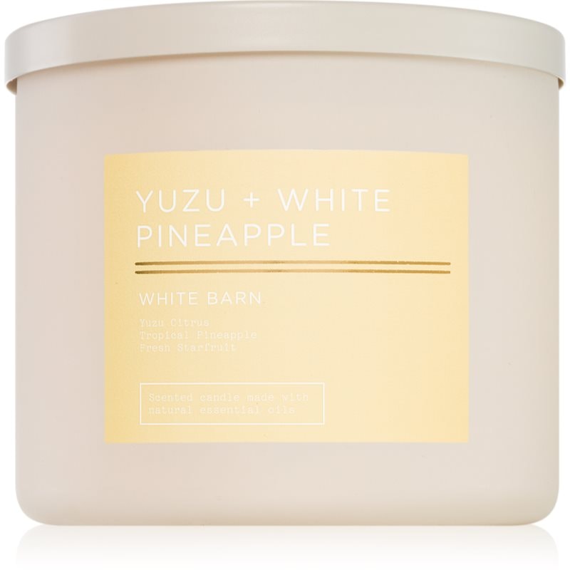Bath & Body Works Bath & Body Works Yuzu + White Pineapple ароматна свещ 411 гр. - Унисекс парфюм 411мл - Сравни цени от 1 магазин с безплатна доставка