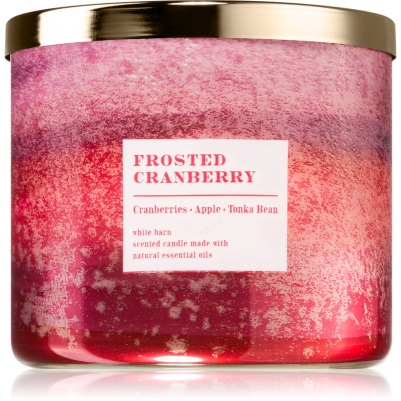 Bath & Body Works Frosted Cranberry ароматна свещ 411 гр. - Аромат - Сравни цени от 1 магазин с безплатна доставка