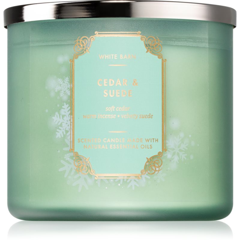 Bath & Body Works Bath & Body Works Cedar & Suede ароматна свещ 411 гр. - Унисекс парфюм - Сравни цени от 1 магазин с безплатна доставка
