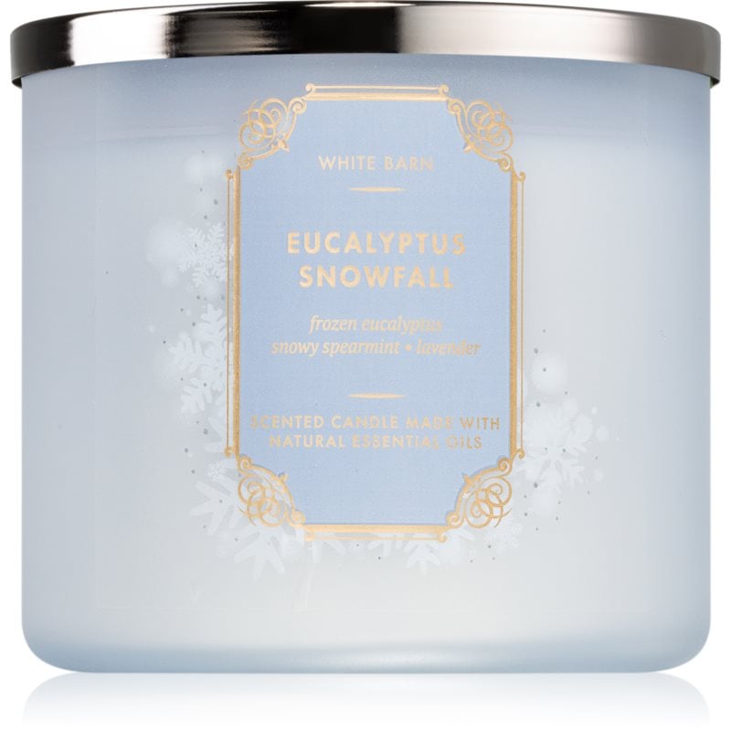 Bath & Body Works Eucalyptus Snowfall ароматна свещ 411 гр.