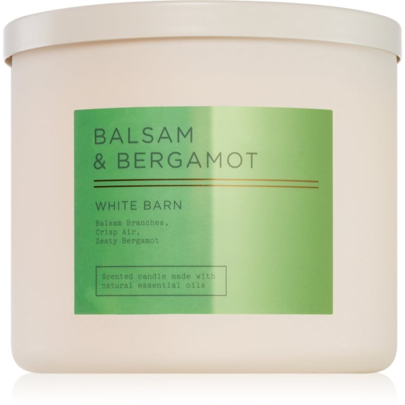 Bath & Body Works Balsam & Bergamot ароматна свещ 411 гр.