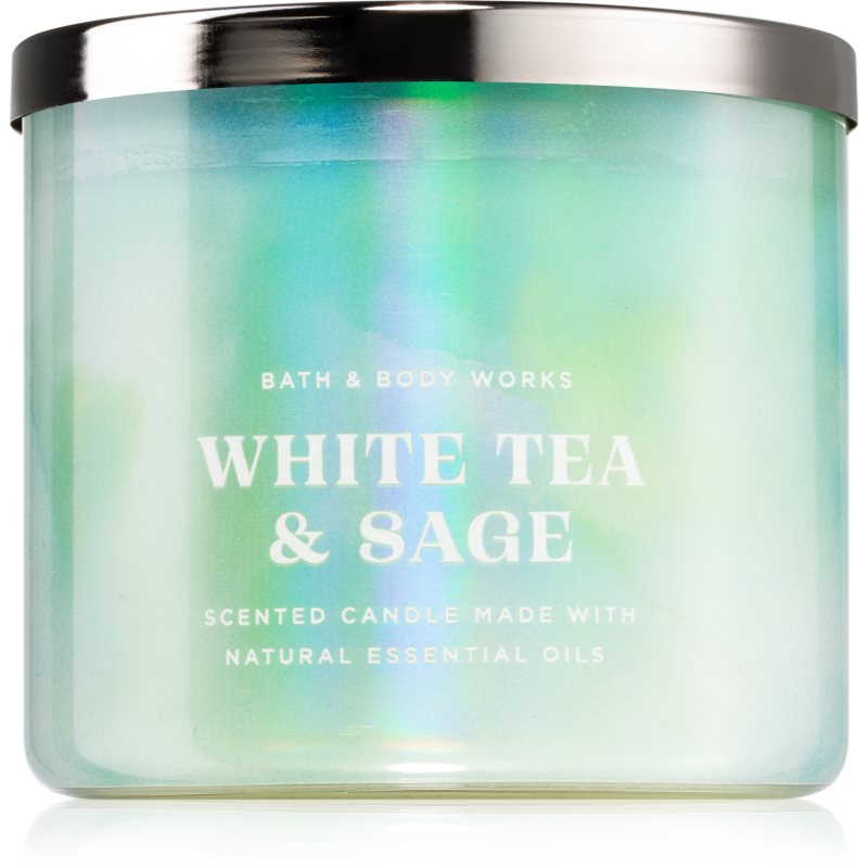 Bath & Body Works Bath & Body Works White Tea & Sage ароматна свещ 411 гр. - Унисекс парфюм 411мл - Сравни цени от 1 магазин с безплатна доставка