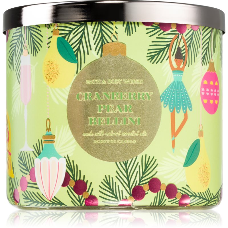 Bath & Body Works Bath & Body Works Cranberry Pear Bellini ароматна свещ 411 гр. - Унисекс парфюм - Сравни цени от 1 магазин с безплатна доставка