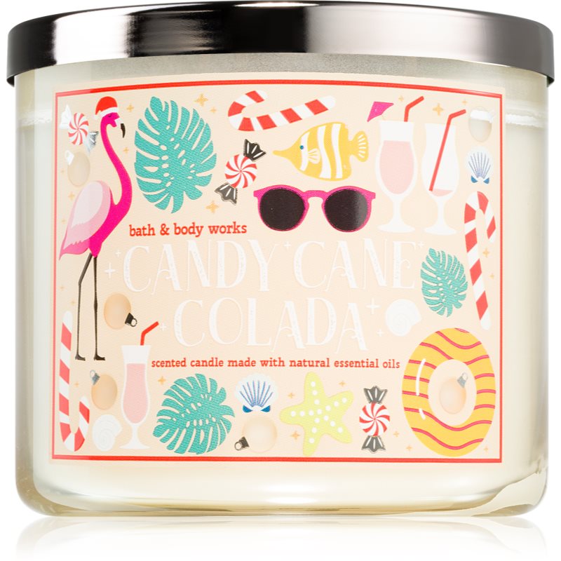 Bath & Body Works Bath & Body Works Candy Cane Colada ароматна свещ 411 гр. - Унисекс парфюм 411мл - Сравни цени от 1 магазин с безплатна доставка