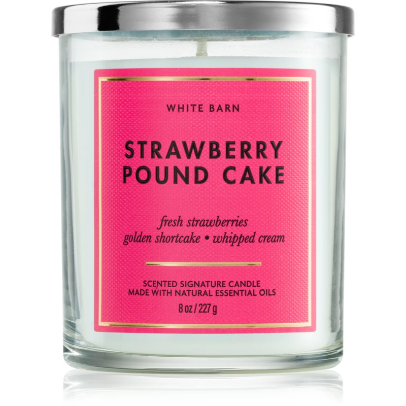 Bath & Body Works Strawberry Pound Cake ароматна свещ 227 гр. - Аромат - Сравни цени от 1 магазин с безплатна доставка
