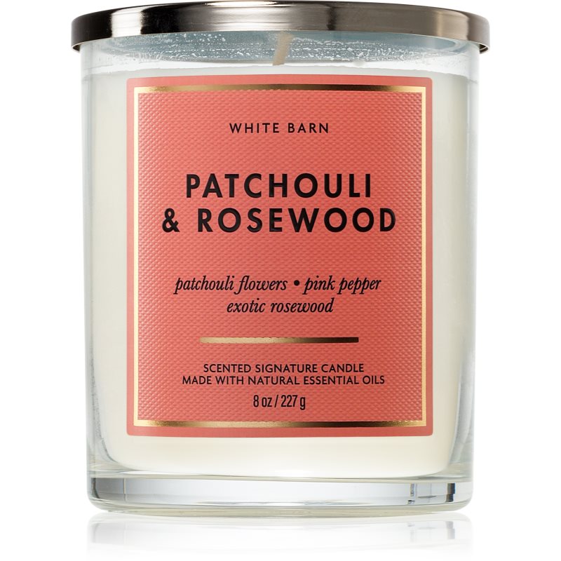 Bath & Body Works Patchouli & Rosewood ароматна свещ 227 гр. - Аромат - Сравни цени от 1 магазин с безплатна доставка