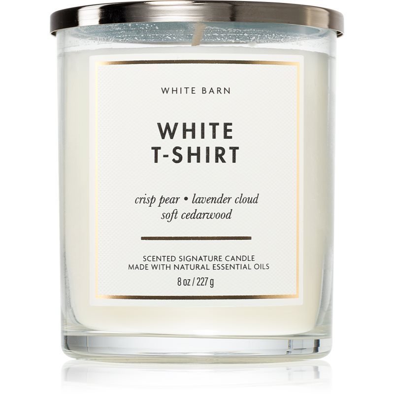 Bath & Body Works White T-Shirt ароматна свещ 227 гр. - Аромат - Сравни цени от 1 магазин с безплатна доставка