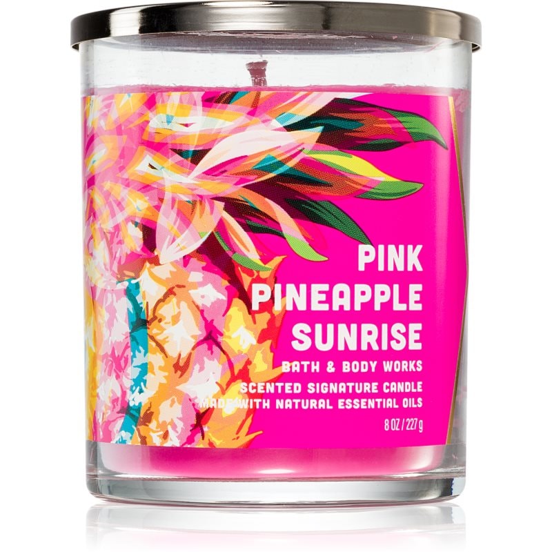 Bath & Body Works Pink Pineapple Sunrise ароматна свещ 227 гр. - Аромат - Сравни цени от 1 магазин с безплатна доставка