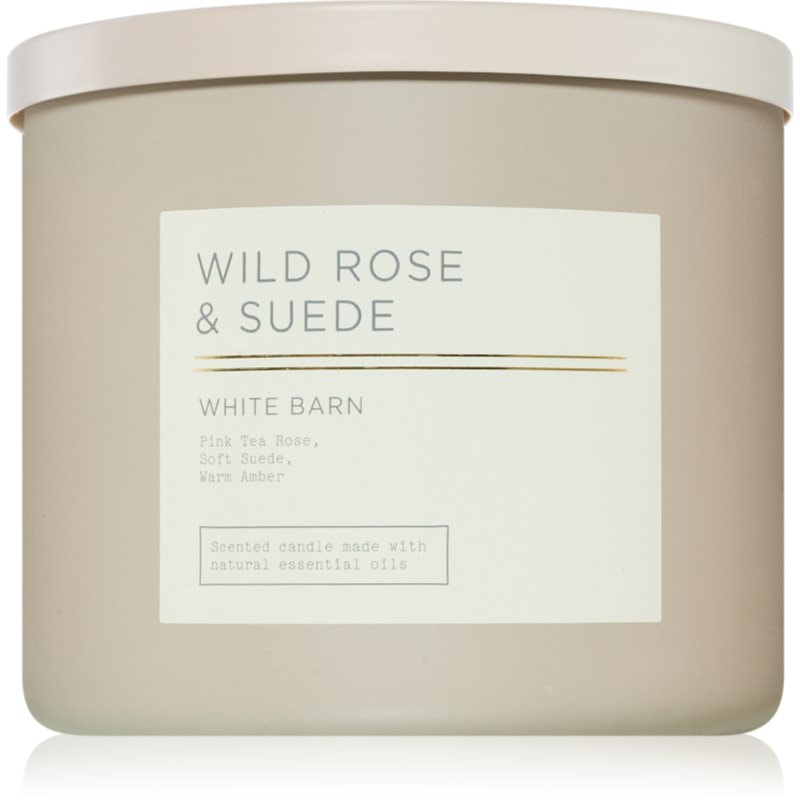 Bath & Body Works Wild Rose & Suede ароматна свещ 411 гр. - Аромат - Сравни цени от 1 магазин с безплатна доставка