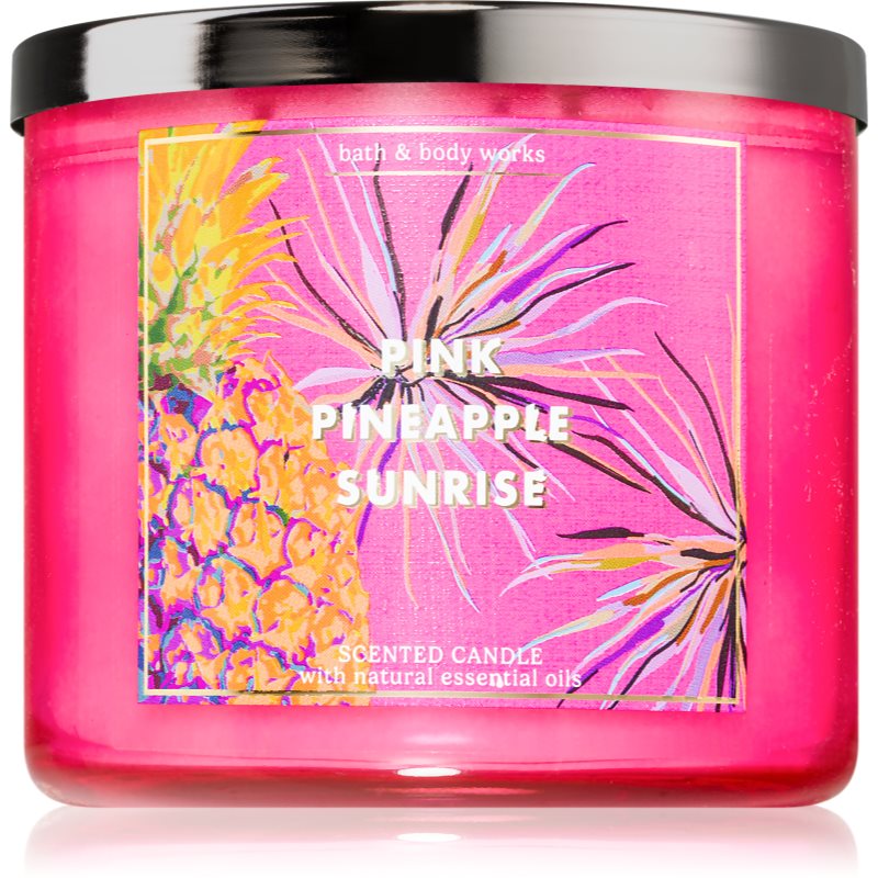 Bath & Body Works Pink Pineapple Sunrise ароматна свещ 411 гр. - Аромат - Сравни цени от 1 магазин с безплатна доставка