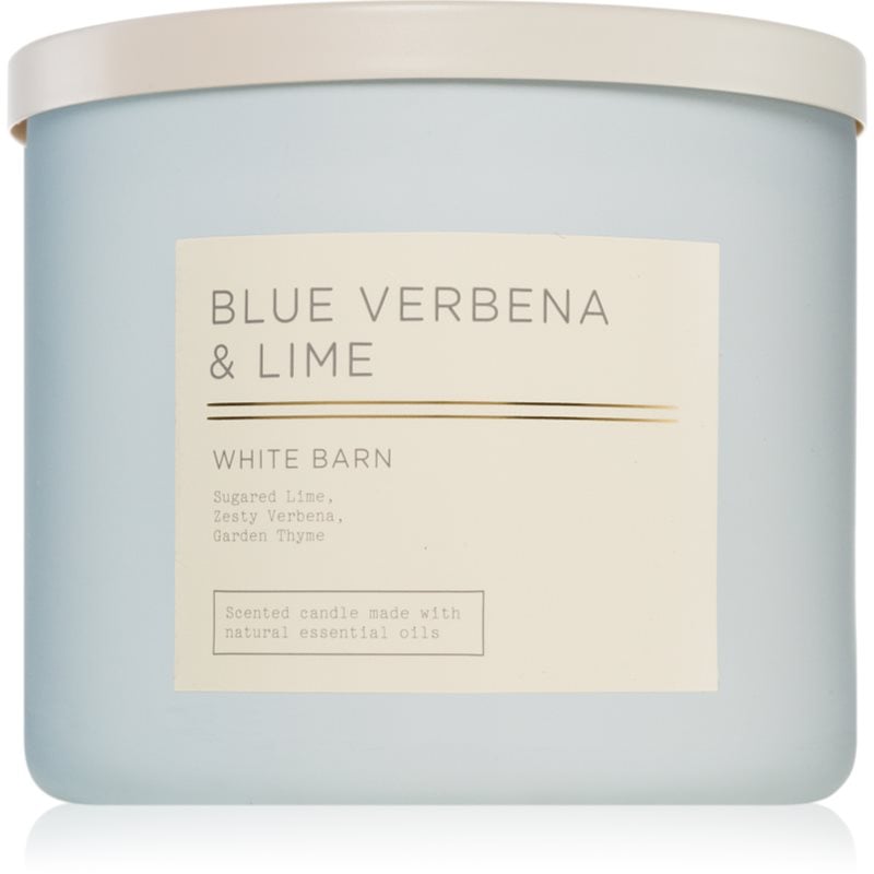 Bath & Body Works Blue Verbena & Lime ароматна свещ 411 гр.