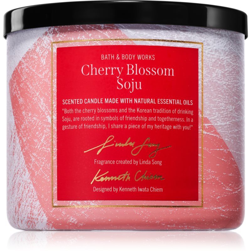 Bath & Body Works Cherry Blossom Soju ароматна свещ 411 гр. - Аромат - Сравни цени от 1 магазин с безплатна доставка