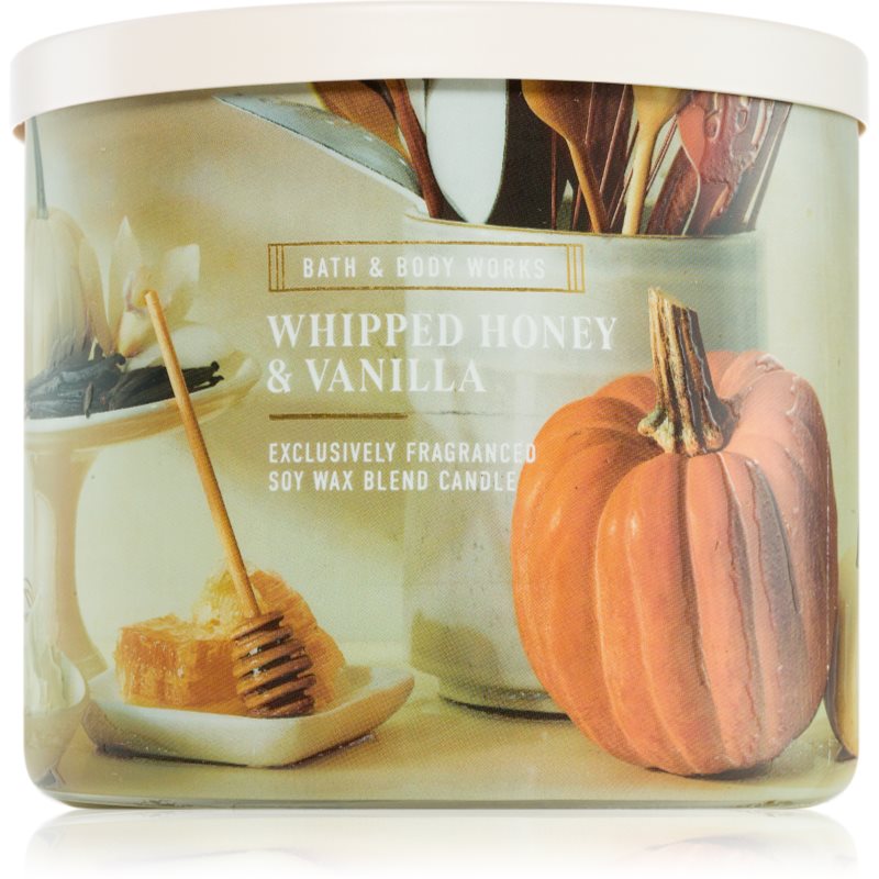Bath & Body Works Whipped Honey & Vanilla ароматна свещ 411 гр. - Аромат - Сравни цени от 1 магазин с безплатна доставка