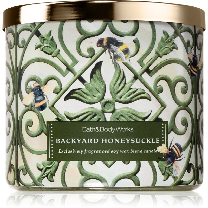 Bath & Body Works Backyard Honeysuckle ароматна свещ 411 гр. - Аромат - Сравни цени от 1 магазин с безплатна доставка