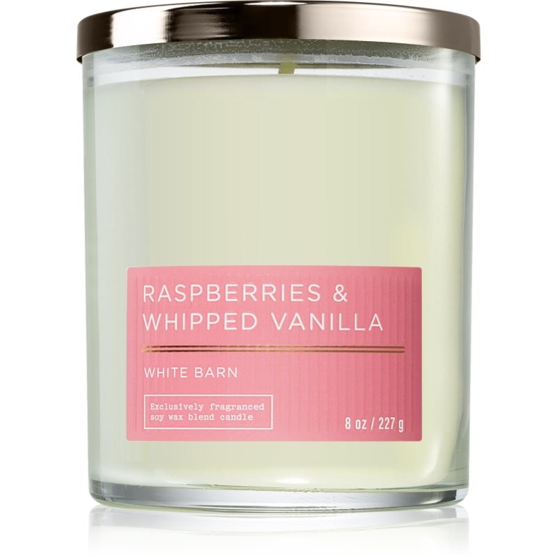 Bath & Body Works Raspberries & Whipped Vanilla ароматна свещ 227 гр. - Аромат - Сравни цени от 1 магазин с безплатна доставка