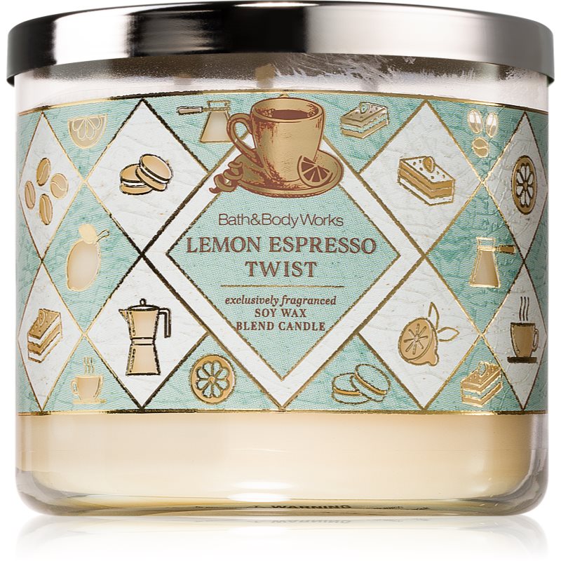 Bath & Body Works Lemon Espresso Twist ароматна свещ 411 гр. - Аромат - Сравни цени от 1 магазин с безплатна доставка