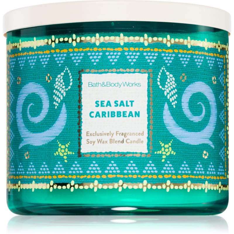 Bath & Body Works Sea Salt Caribbean ароматна свещ 411 гр. - Аромат - Сравни цени от 1 магазин с безплатна доставка