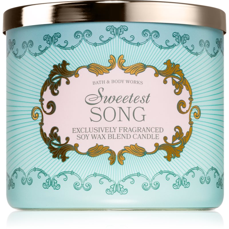 Bath & Body Works Sweetest Song ароматна свещ 411 гр. - Аромат - Сравни цени от 1 магазин с безплатна доставка