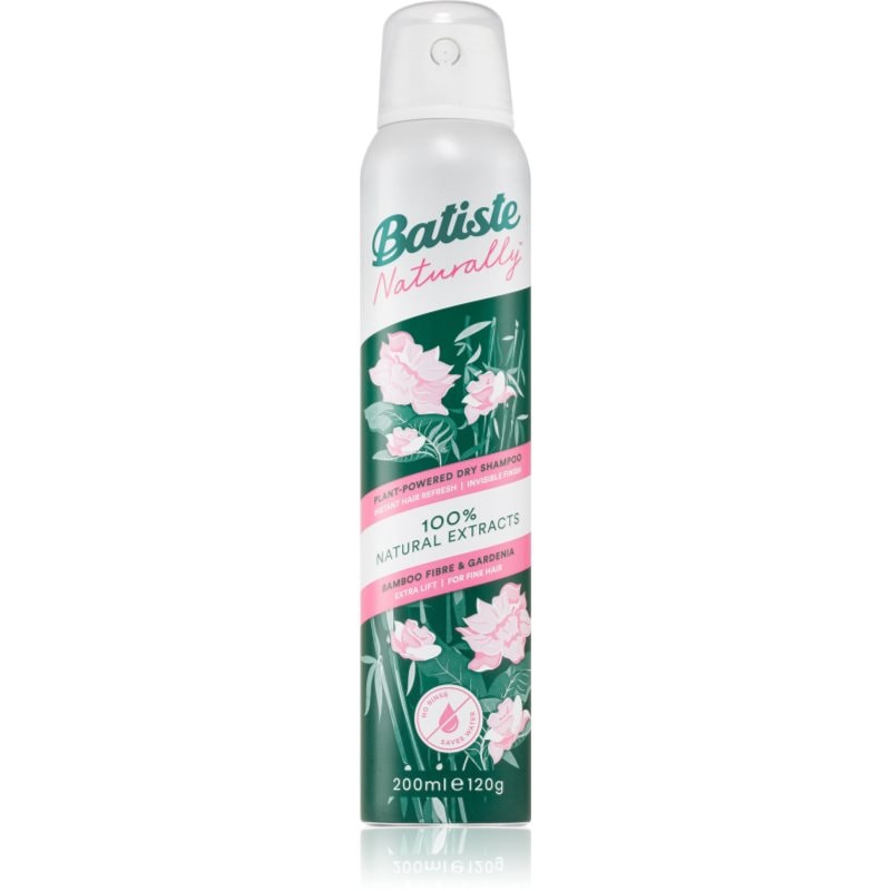 Batiste Batiste Naturally Bamboo & Gardenia сух шампоан за абсорбиране на излишния себум а освежаване на косата - Унисекс парфюм 200мл - Сравни цени от 1 магазин с безплатна доставка