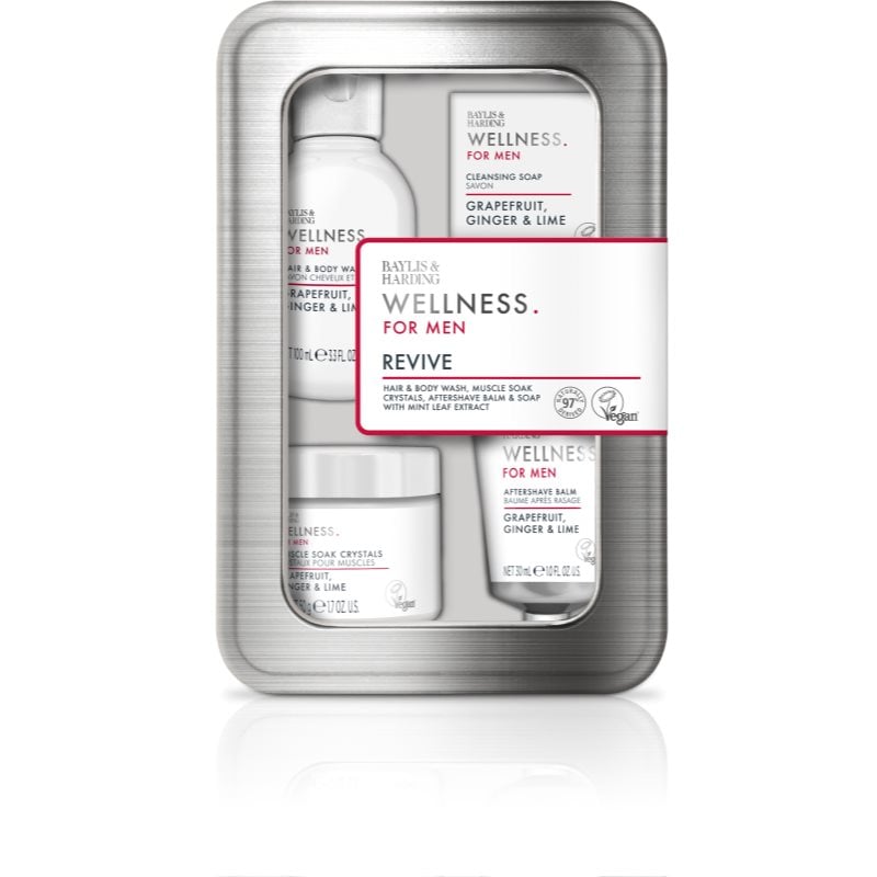 Baylis & Harding Wellness. For Men. Revive подаръчен комплект за вана за мъже